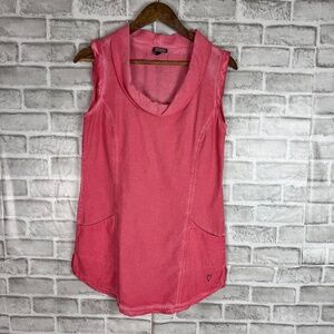 Kenny S. Vintage 90s Y2K Light Pink Linen Blend Knee Length Dress Women's Size 0